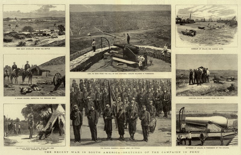 La Guerre Récente en Amérique du Sud, Croquis de la Campagne au Pérou - William Lionel Wyllie