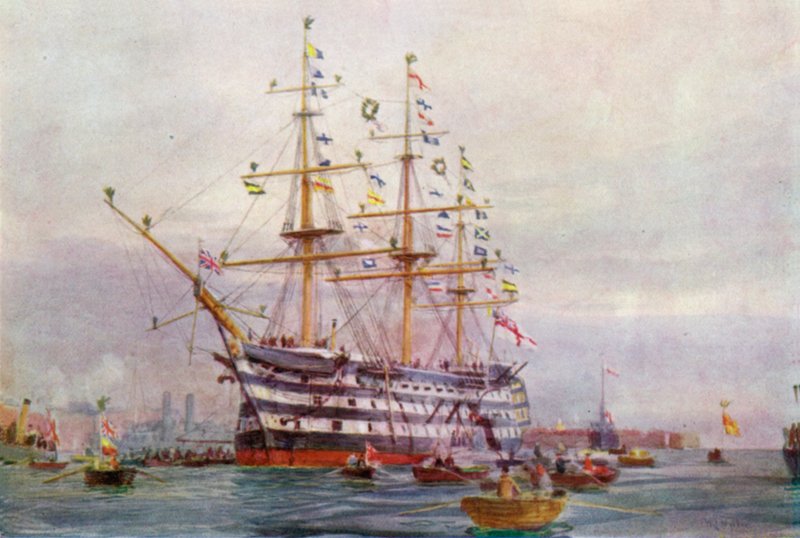Un Anniversaire de Trafalgar - William Lionel Wyllie