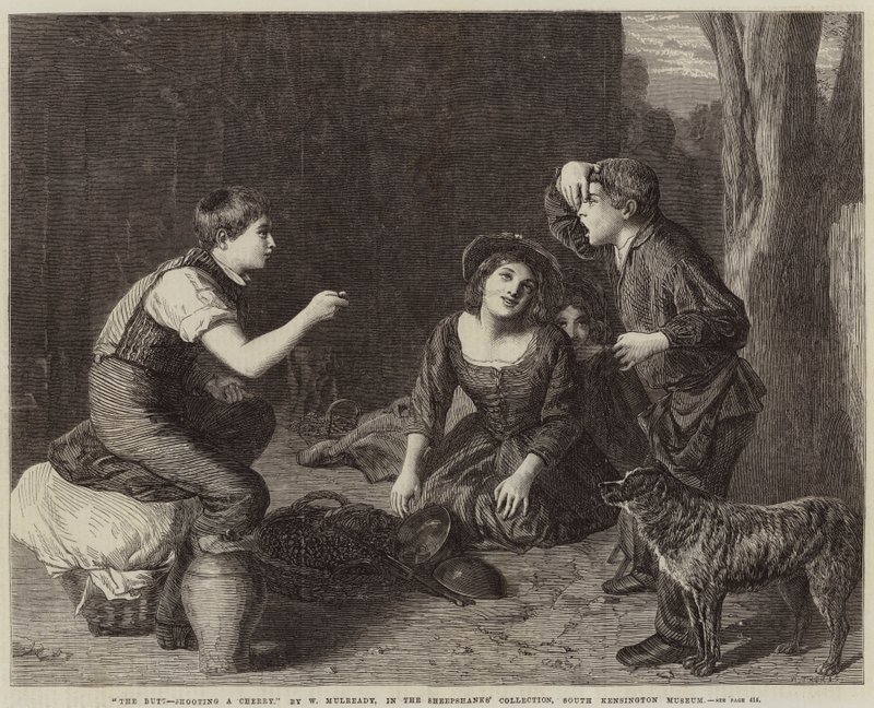 Le But, tirant une cerise - William Mulready