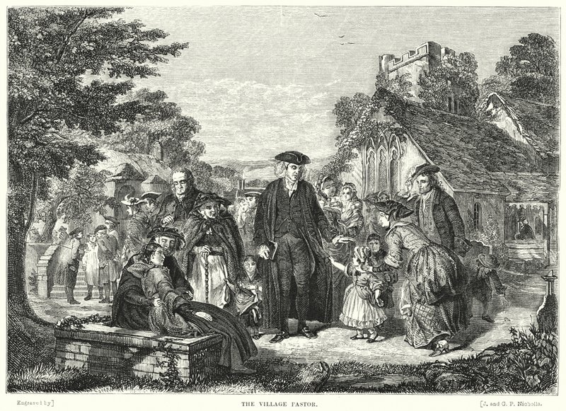 Le pasteur du village - William Powell after Frith