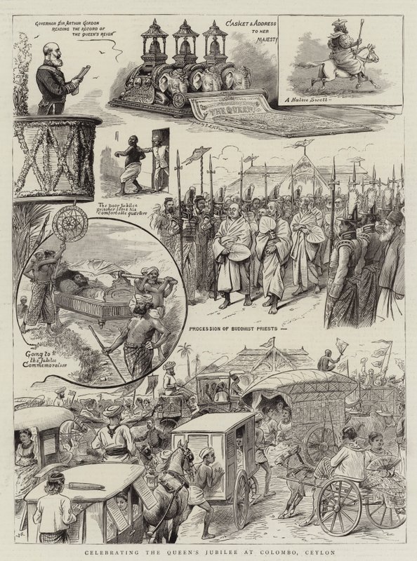 Célébration du jubilé de la reine à Colombo, Ceylan - William Ralston