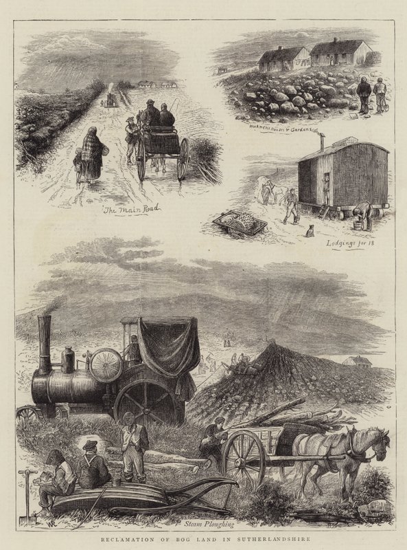 Réclamation de terres marécageuses dans le Sutherlandshire - William Ralston