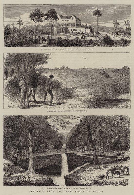 Croquis de la côte ouest de l