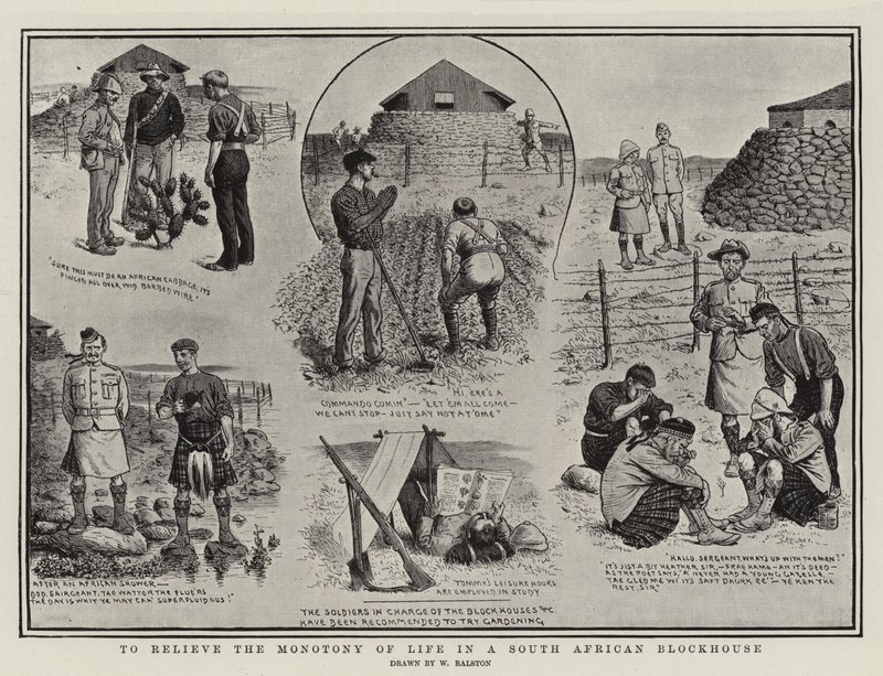 Pour rompre la Monotonie de la Vie dans un Blockhaus Sud-Africain - William Ralston