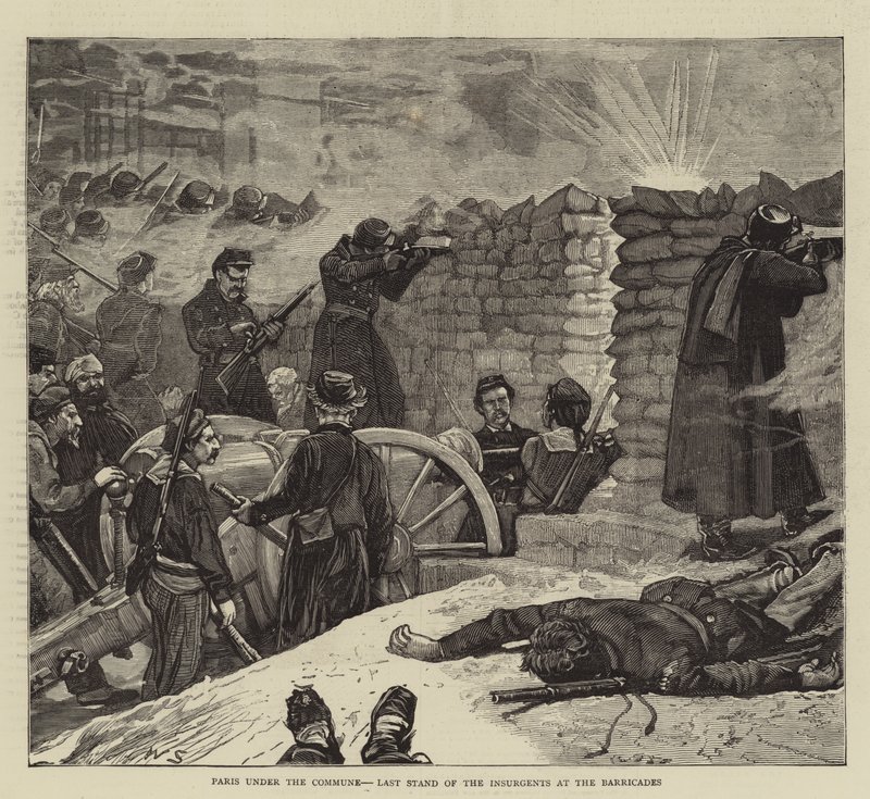 Paris sous la Commune, dernier bastion des insurgés aux barricades - William Small