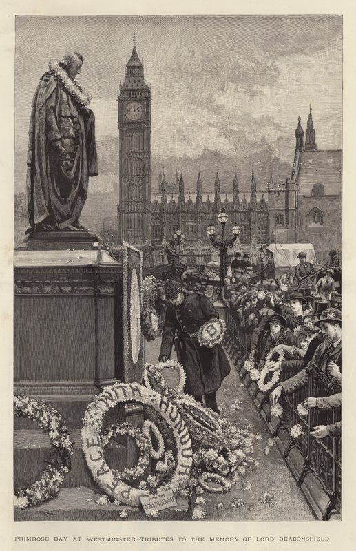 Jour de la Primevère à Westminster, hommages à la mémoire de Lord Beaconsfield - William Small