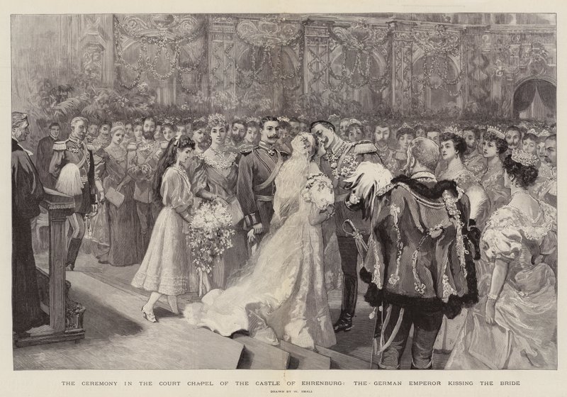 La cérémonie dans la chapelle du château d
