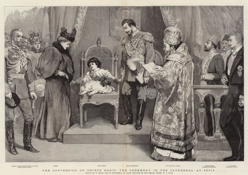 La conversion du prince Boris, la cérémonie dans la cathédrale de Sofia - William Small