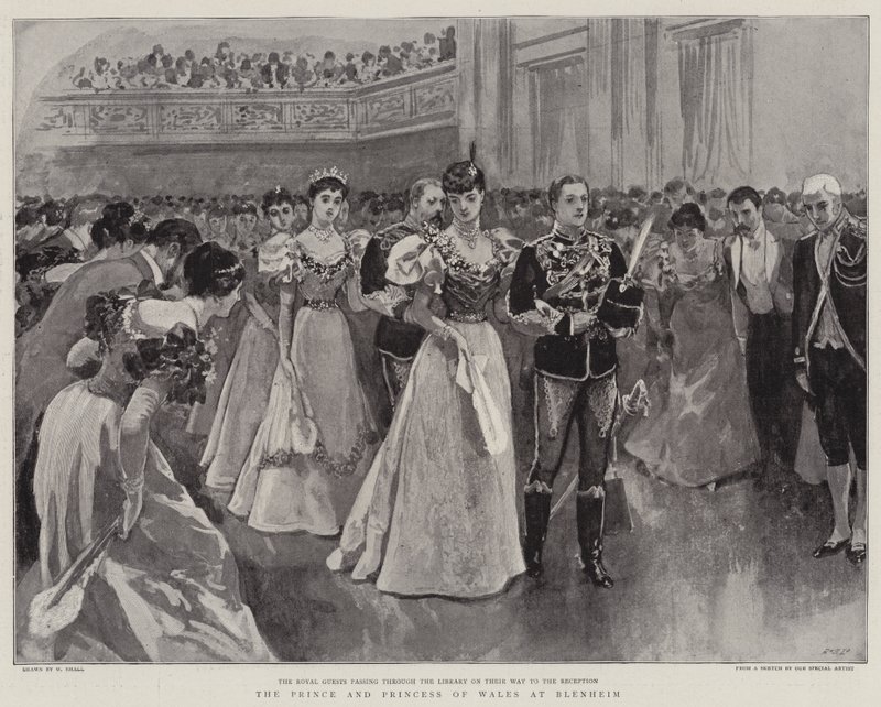 Le prince et la princesse de Galles à Blenheim - William Small