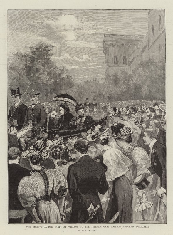 La Garden Party de la Reine à Windsor pour les Délégués du Congrès International des Chemins de Fer - William Small