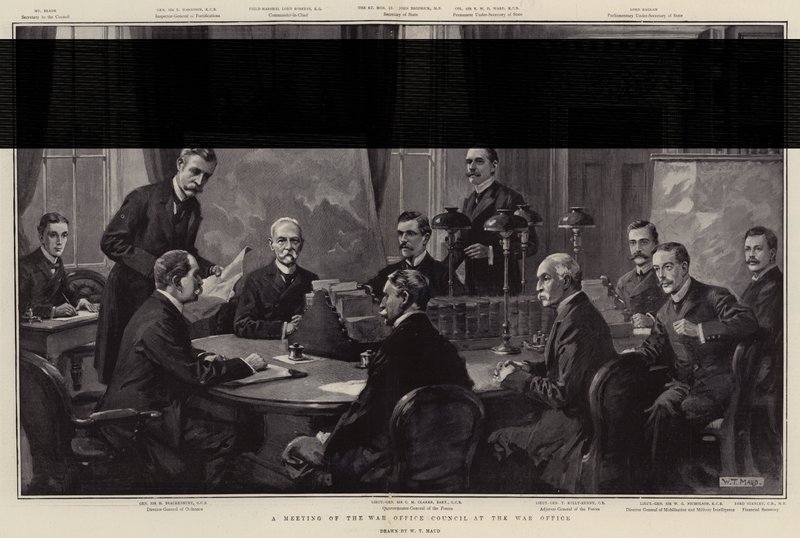 Réunion du Conseil du Ministère de la Guerre au Ministère de la Guerre - William T. Maud