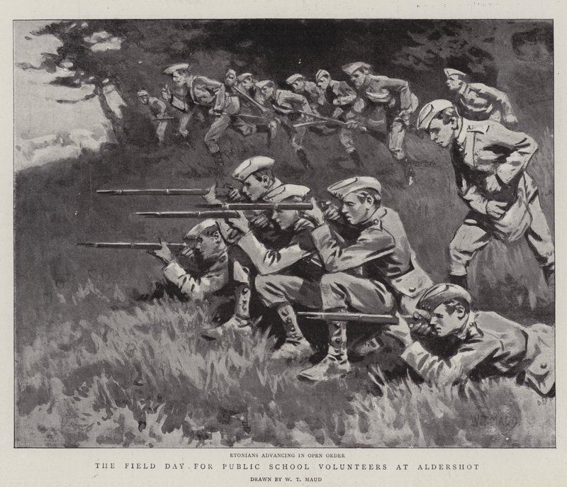 La journée de terrain pour les volontaires des écoles publiques à Aldershot - William T. Maud
