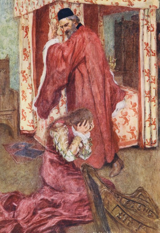 Roméo et Juliette de Shakespeare : Acte III, Scène V (litho en couleur) - William (after) Hatherell