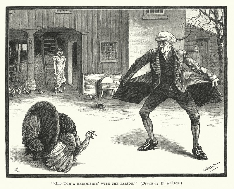Vieux Tom en escarmouche avec le pasteur - William (after) Ralston