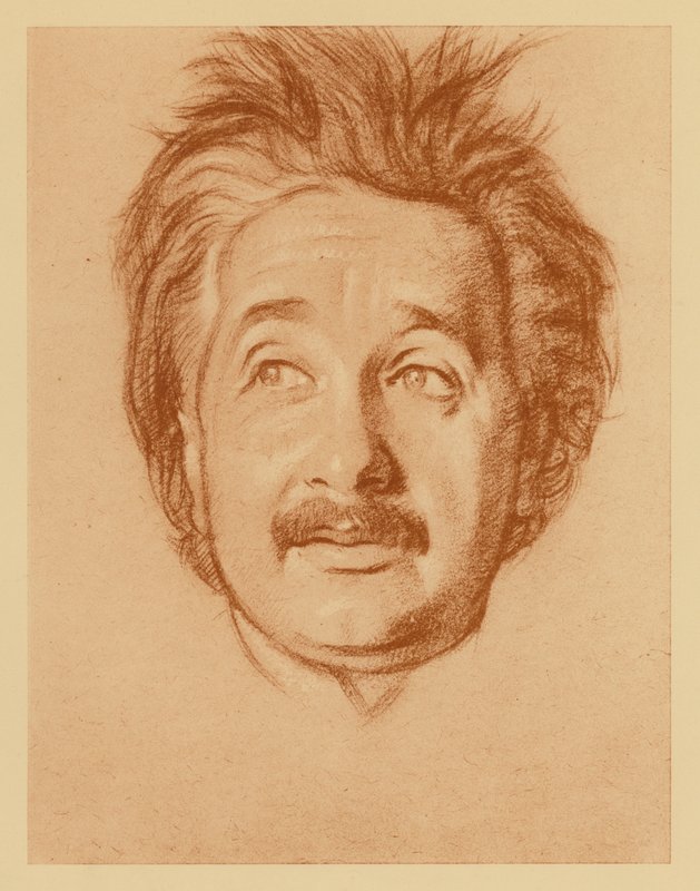 Portrait du professeur Albert Einstein - William (after) Rothenstein