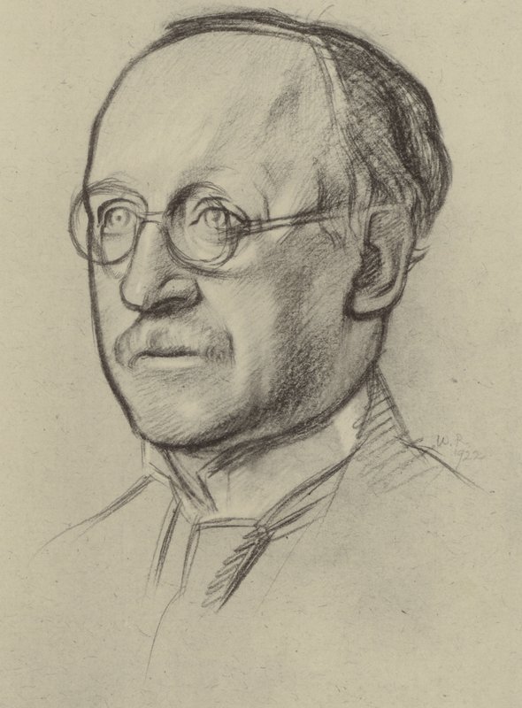 Sir Edwin Lutyens, RA (lithographie) - William (after) Rothenstein