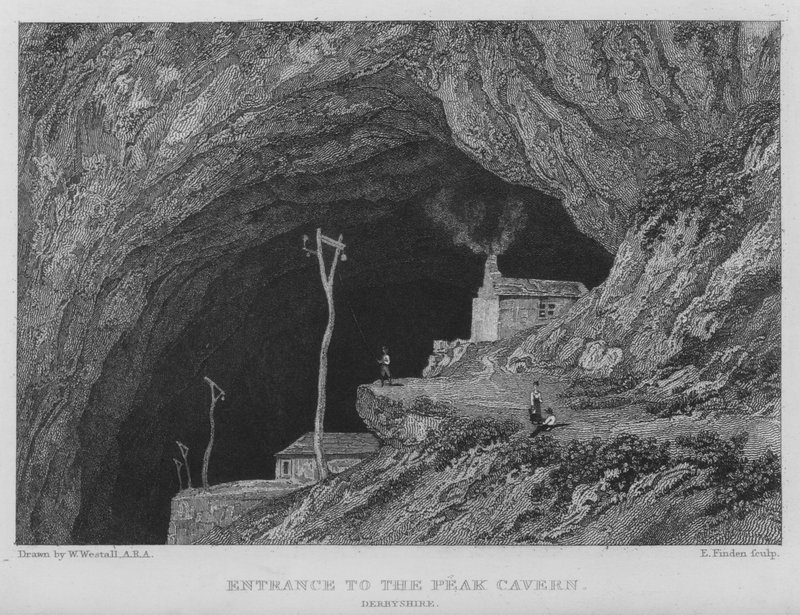 Entrée de la grotte du Pic, Derbyshire - William (after) Westall