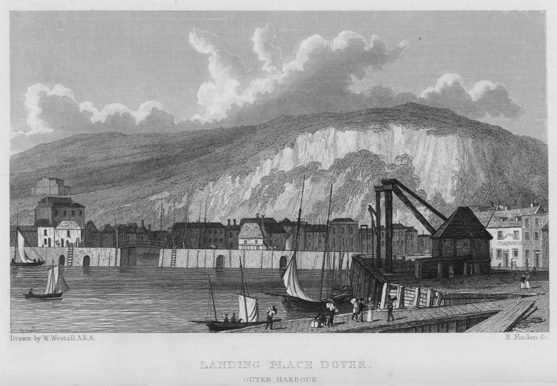 Lieu de débarquement, Douvres, Port extérieur - William (after) Westall
