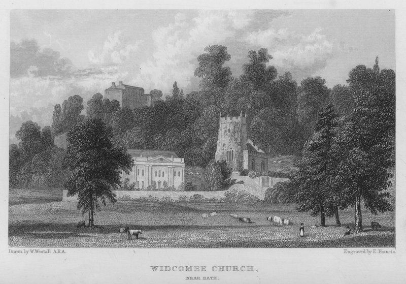 Église de Widcombe, près de Bath (gravure) - William (after) Westall