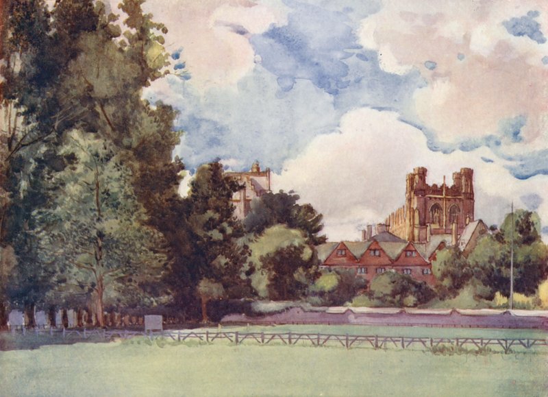 Christchurch Meadows, le lieu de villégiature à la mode lorsque "Tom Brown" et "Verdant Green" étaient étudiants - William Ainsworth Wildman