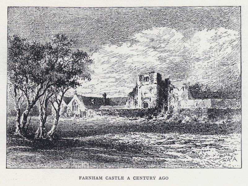 Le château de Farnham il y a un siècle - William Alexander Ansted