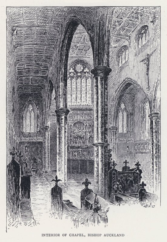 Intérieur de la chapelle, Bishop Auckland - William Alexander Ansted