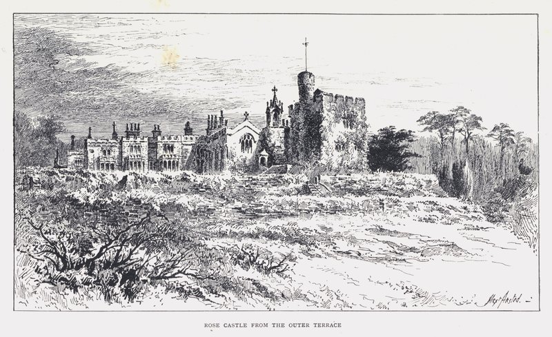 Château de Rose depuis la Terrasse Extérieure - William Alexander Ansted