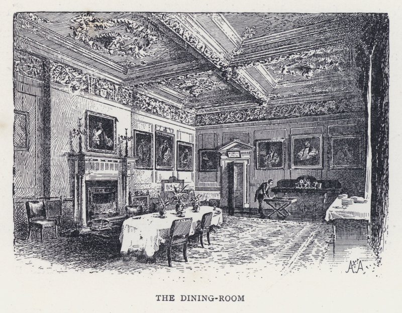 La salle à manger (gravure) - William Alexander Ansted