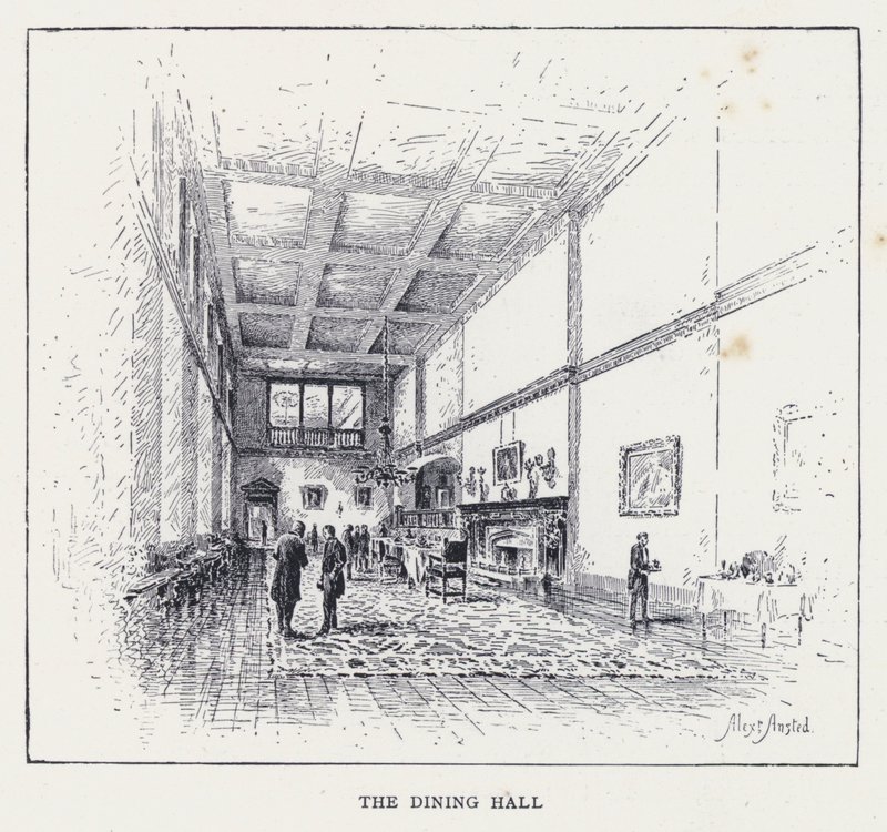 La salle à manger (gravure) - William Alexander Ansted