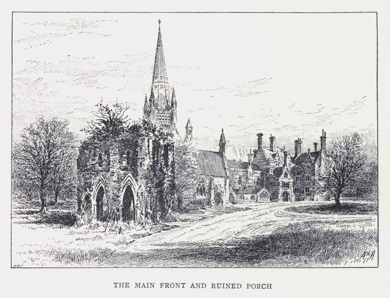 La Façade Principale et le Porche en Ruines - William Alexander Ansted