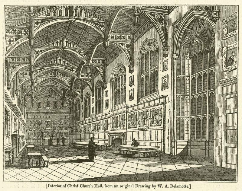 Intérieur de la salle de Christ Church - William Alfred Delamotte