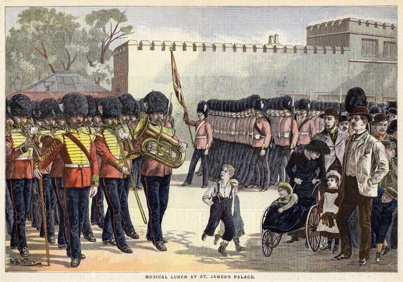 Déjeuner musical au palais de St James, Londres - William Barnes (after) Wollen