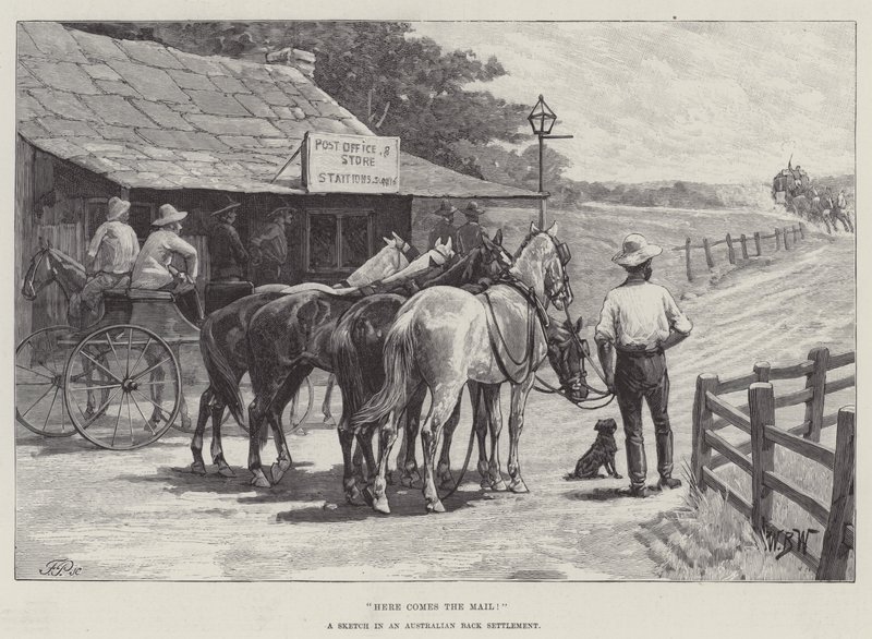 Voici le courrier ! - William Barnes Wollen