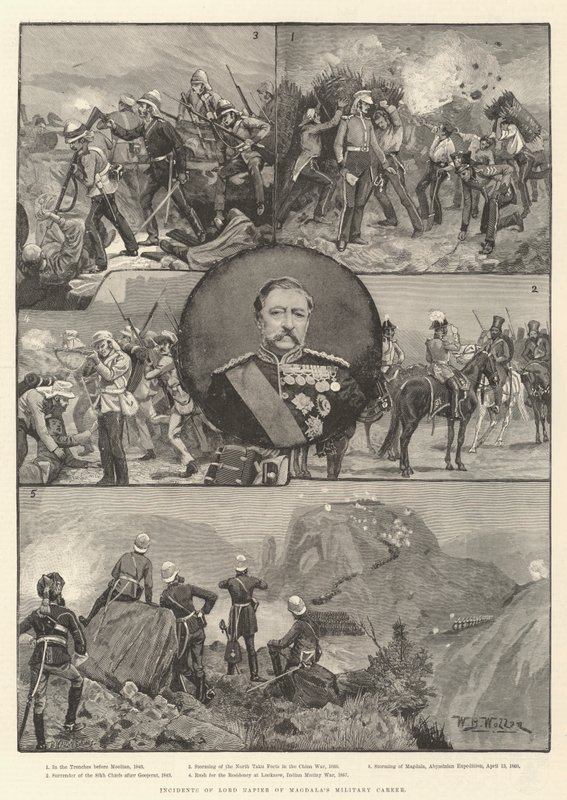 Incidents de la carrière militaire de Lord Napier de Magdala - William Barnes Wollen