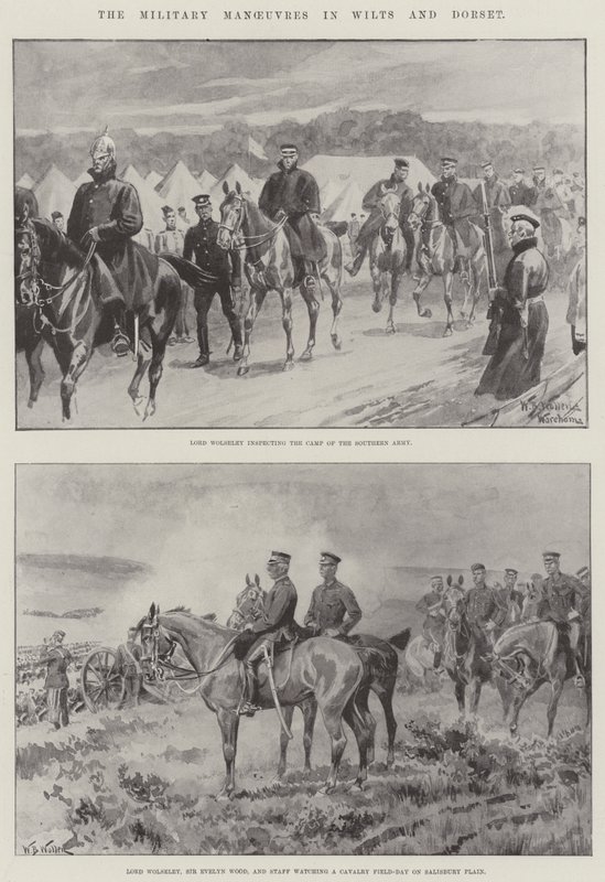 Les Manœuvres Militaires dans le Wiltshire et le Dorset - William Barnes Wollen