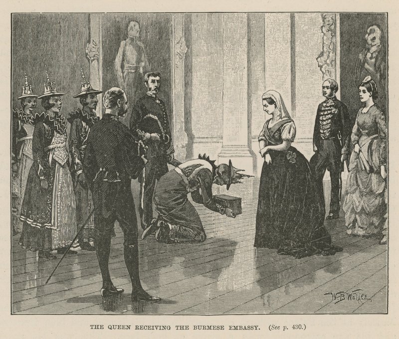 La reine recevant l