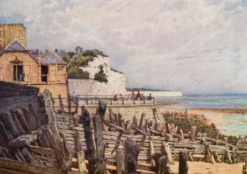 Un vieux coin de Broadstairs depuis le quai - William Biscombe Gardner