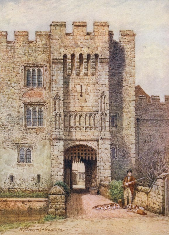 Entrée du château de Hever - William Biscombe Gardner