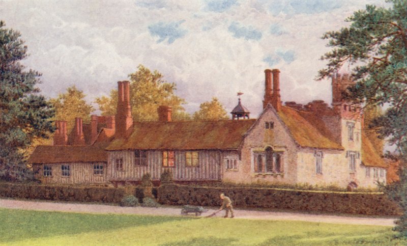 Ightham Mote depuis la terrasse - William Biscombe Gardner