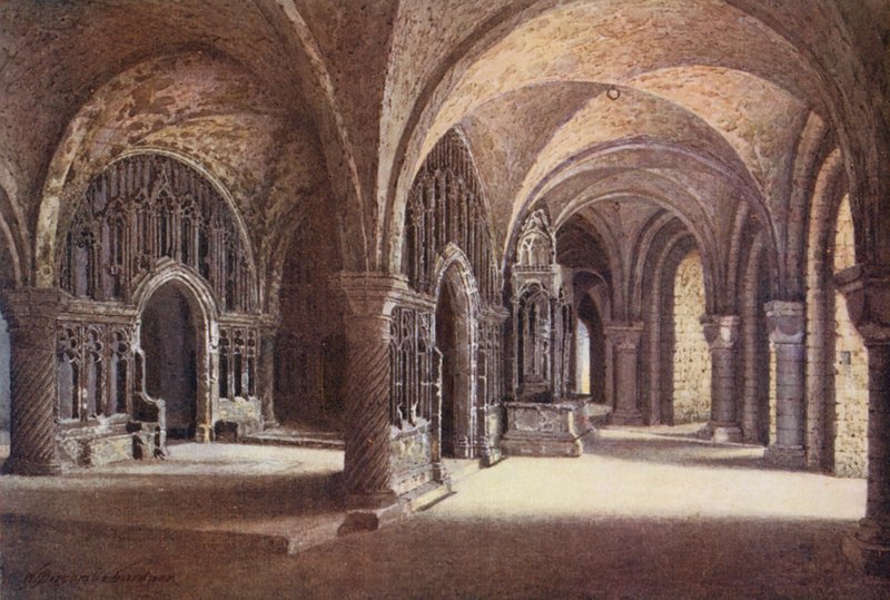 La chapelle de "Notre-Dame" dans la crypte, cathédrale de Canterbury - William Biscombe Gardner