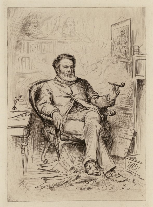 David Masson, professeur de rhétorique et de littérature anglaise - William Brassey (after) Hole