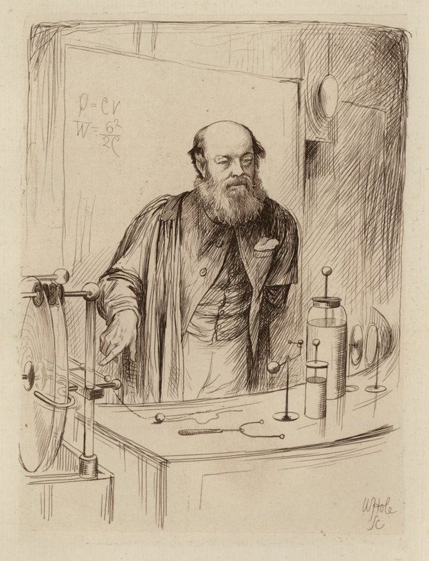 Peter Guthrie Tait, Professeur de Philosophie Naturelle (gravure) - William Brassey (after) Hole