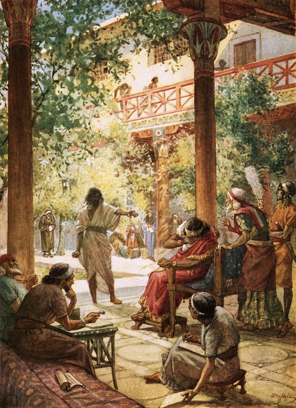 Le prophète Nathan dénonce le péché de David - William Brassey Hole