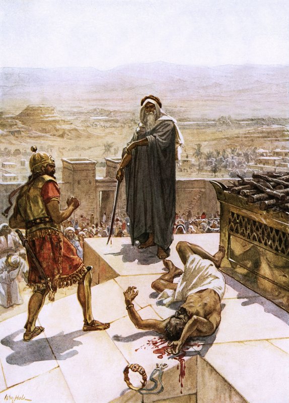 Samuel tuant Agag devant le Seigneur à Guilgal - William Brassey Hole