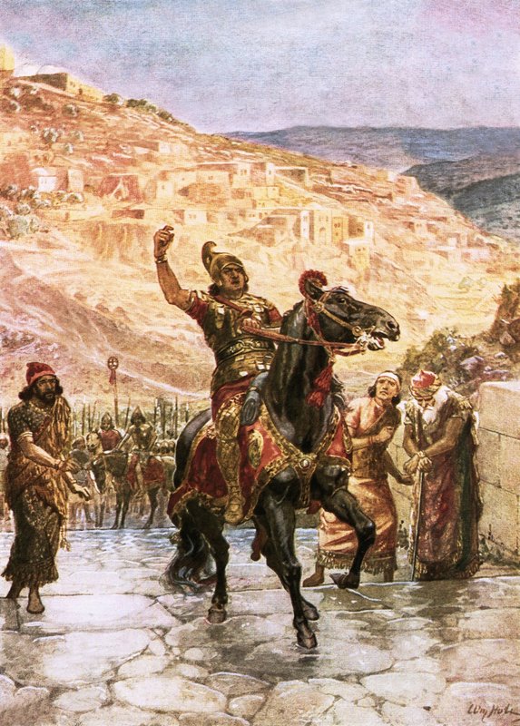 Le Rabshakeh assyrien demandant la reddition de Jérusalem - William Brassey Hole