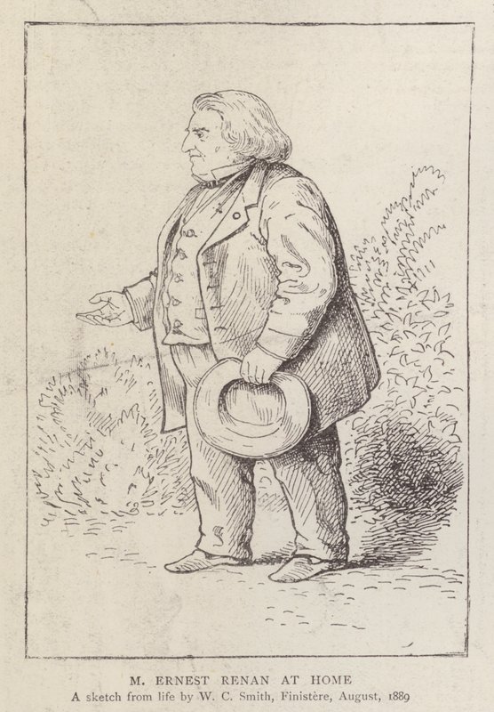 Ernest Renan, philosophe et historien religieux français, chez lui - William C. Smith