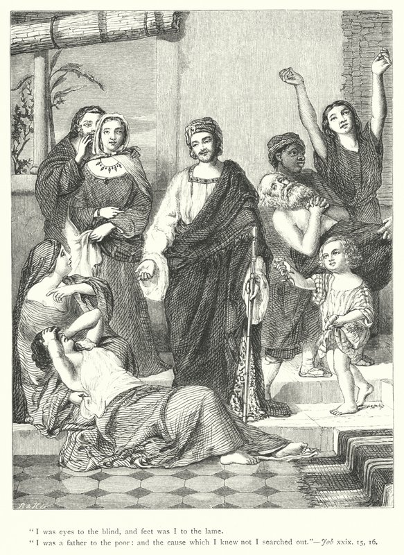 Les jours prospères de Job - William Charles Thomas (after) Dobson