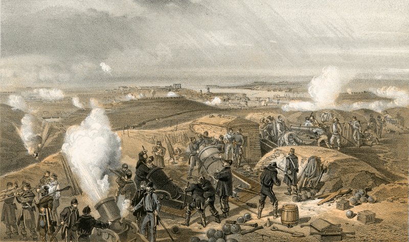 Une journée chaude dans les batteries - William Crimea Simpson