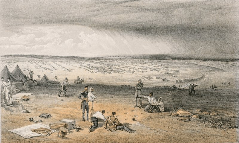 Camp de la 3ème Division, 9 juillet 1855 - William Crimea Simpson