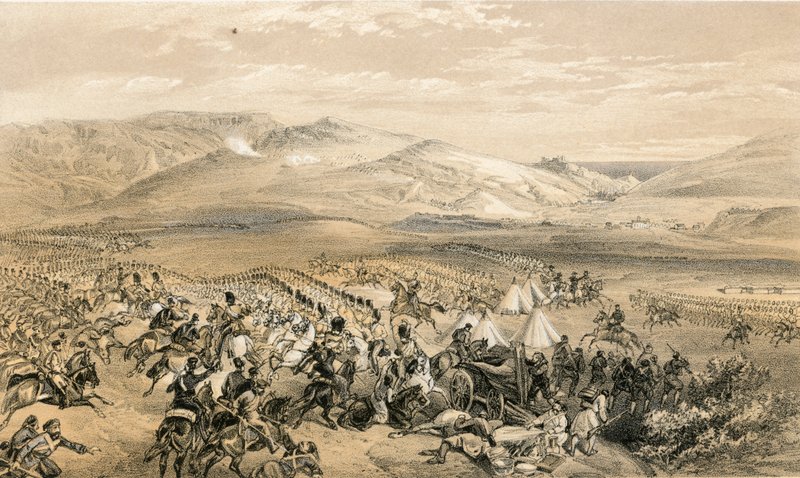 Charge de la brigade de cavalerie lourde, 25 octobre 1854 - William Crimea Simpson